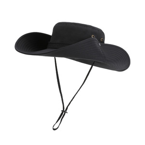 Sombrero de Pescador para Hombre, de Verano, para Exteriores, de Secado Rápido, Impermeable, con Ala Ancha y Bordado 3D - Product Image 1