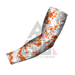 Manchons de compression 100 % polyester de haute qualité à séchage rapide, couleur dégradée sur le devant, pour le sport, le cyclisme, le basketball - Vente en gros - Product Image 3