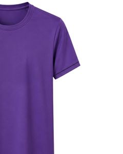 Manufacturer Custom <b>Purple</b> Mens Quick Dry Sports T Shirt Breathable Polyester Gym Running Workout Activewear Plain Fitness Tee - Product Image 4