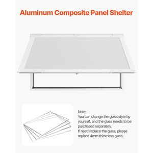 Finestra di Servizio in Lega di Alluminio 60x36 Pollici per Food Truck, Angolo di Apertura 85 Gradi, Marca Awni - Product Image 3