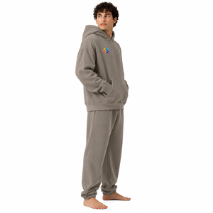 Traje de lana extragrande para hombre con tejido de lana gruesa, forma cómoda y relajada, tacto suave y calor acogedor para uso casual y actividades al aire libre. - Product Image 4