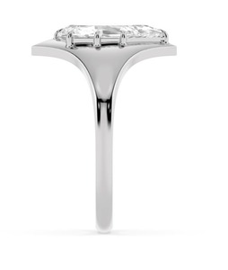 Élégante bague en or rose avec diamant de laboratoire 1,91 CTW, taille poire, solitaire, halo, pour fiançailles, bijoux fins, cadeau pour femme - Product Image 4