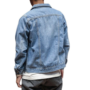 Vestes en jean pour hommes, prix de gros, haute qualité, manches longues, coupe-vent, respirantes, style hip-hop, pour l'hiver - Product Image 2