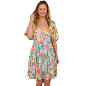 Mini Vestido Estampado Floral para Mujer, Ligero, Ropa de Verano - Product Image 3