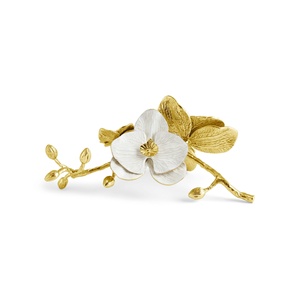 ginkgo leaf <b>art</b> tray elegant gold home accessories luxury centerpiece decor items butter - Product Image 3