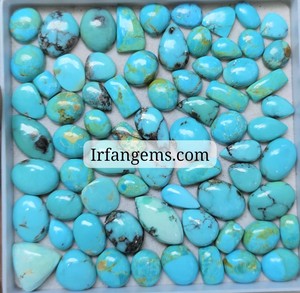 Lot de cabochons petits en turquoise Kingsman 100% naturelle, prix de gros, pierres pour la fabrication de bijoux en turquoise Kingsman, lot de turquoise Kingsman - Product Image 4