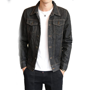 Veste en jean pour homme, coupe ajustée confortable, style streetwear hiver, tendance, en denim de qualité supérieure, en vente - Product Image 2
