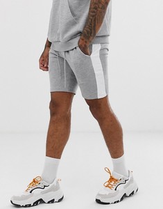 Shorts pour hommes en coton gris uni avec cordon de serrage et poches latérales, coupe classique, respirant, pour l'été - Product Image 3