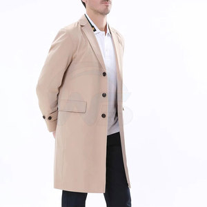 Manteau trench-coat de haute qualité pour homme, élégant, long, résistant à l'eau, vêtement d'extérieur pour l'hiver, pour un usage quotidien décontracté - Product Image 3