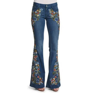 Jeans de Mezclilla Personalizados con Logotipo para Mujer, Corte Recto Ajustado, Pantalones Casuales para Moda Personalizada y Ropa de Marca Privada - Product Image 3