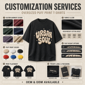 เสื้อยืดโอเวอร์ไซส์แบบสั่งทำพิเศษ ผ้าคอตตอนหนา 100% สไตล์สตรีทแวร์ โลโก้ 3 มิติ ระบายอากาศได้ดี เป็นมิตรกับสิ่งแวดล้อม รับผลิตแบรนด์ส่วนตัว - Product Image 4