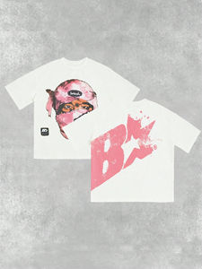 เสื้อยืดผู้ชายทรงบ็อกซี่ พิมพ์ลายตามสั่ง ขายส่ง เนื้อผ้าหนา เสื้อยืดโอเวอร์ไซส์ ผ้าฝ้าย เสื้อยืดผู้ชายเนื้อหนา - Product Image 2