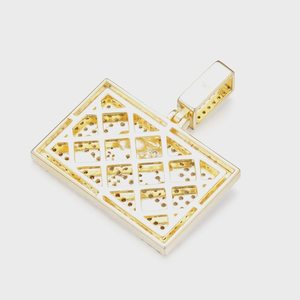 จี้รูปหมีสไตล์ฮิปฮอปประดับเพชรโมอิสซาไนต์สีเขียวและเพชรขาวทรงปาเว่  วัสดุเงินแท้ 925 สำหรับผู้ชาย  รุ่น Iced-Out California Republic Pendant - Product Image 6