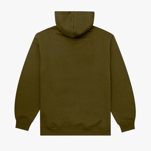 เสื้อฮู้ดผู้ชายสีเขียวมะกอก ทรงปกติ สีพื้น ผ้าฝ้ายเฟรนช์เทอร์รี่ ระบายอากาศได้ดี เป็นมิตรกับสิ่งแวดล้อม เหมาะสำหรับฤดูหนาว - Product Image 2