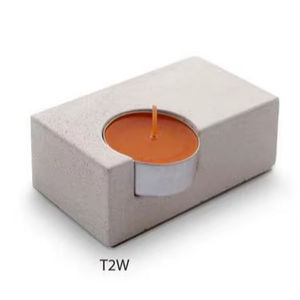 Porte-bougie en béton fait main TCE Premium pour la décoration de la maison, centre de table, hôtel, restaurant, cadeau et aménagement intérieur - Product Image 3