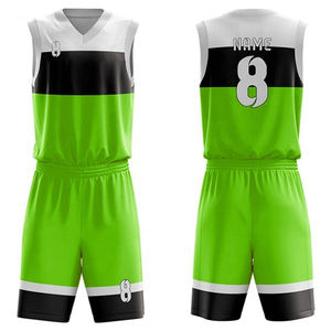 Uniformes de Baloncesto de Nuevo Diseño, Ropa de Baloncesto de Venta Caliente, Uniforme de Baloncesto para Niños de Secado Rápido 100% Poliéster - Product Image 1