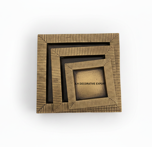 Bandejas Metálicas Cuadradas Modernas con Textura, Hechas a Mano, con Recubrimiento en Polvo, Tamaño Personalizado para Decoración Rústica y Adornos Clásicos para Mesa - Product Image 1