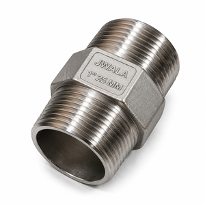 Raccordo Industriale Zincato per <span class=keywords><strong>Tubazioni</strong></span>, Nipplo Esagonale in <span class=keywords><strong>Acciaio</strong></span> 304 da 1 Pollice, Grado A, Connettore a Saldare per Manipolazione Chimica con 25 Pollici - Product Image 2