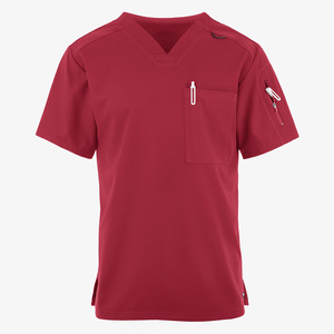 Hospital <b>Scrubs</b> Shirts <b>Tops</b> Short Sleeve Workwear Medical <b>Scrub</b> Jersey Men Medical <b>Scrubs</b> Jersey For Doctor - Product Image 4