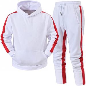 Costumes de sport actifs jogging décontractés personnalisés pour hommes combinaison 2 pièces avec fermeture éclair complète poches grande taille athlétique course à pied hiver - Product Image 4