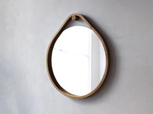 Miroir mural en bois sculpté à motifs floraux, miroir mural artisanal en bois pour la décoration intérieure, miroir suspendu en gros, accessoire décoratif - Product Image 6