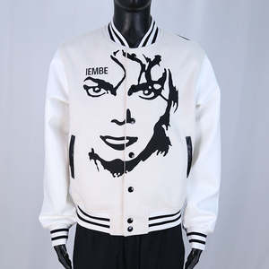 Chaqueta Varsity Byron con Mangas de Cuero para Hombre, Chaqueta de Invierno con Cuello Alto y Bordado Chenille - Product Image 3