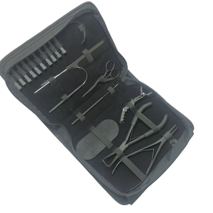 Hair <b>Extension</b> Micro <b>Bead</b> Tool Kit with Pliers Needles Hook Loop Scissors Professional Salon Hair Installation Tools Set - Product Image 6