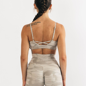 New Printed <b>Racerback</b> Sports <b>Bra</b> Medium Support Yoga Fitness Activewear Breathable Quick Dry Workout Top Fitness <b>Bra</b> - Product Image 2