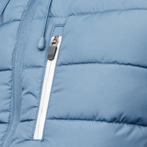 Chaqueta Acolchada Unisex de Estilo Moderno, Corte Ajustado, con Cuello Alto y Diseño de Parches, 100% Nailon, Hecha a Medida para Invierno - Product Image 6