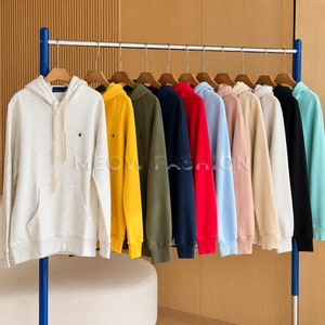 เสื้อฮู้ดผู้ชาย ผ้าฝ้ายเฟรนช์เทอร์รี่ สีพื้น แขนยาว ใส่ได้ทุกวัน เหมาะสำหรับฤดูหนาว มีสินค้าพร้อมส่งจากผู้ผลิต - Product Image 1