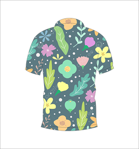 เสื้อโปโลพิมพ์ลายทรอปิคอลแบบกำหนดเอง ซับเหงื่อ แห้งเร็ว แขนสั้น เหมาะสำหรับกอล์ฟ ลำลอง แฟชั่นฤดูร้อน - Product Image 2