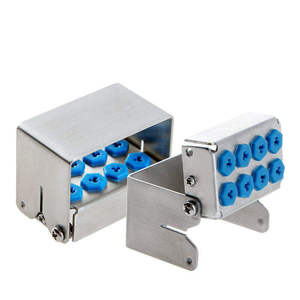 Estuche Organizador de Fresas Dentales de Acero Inoxidable BBI-336 de Bone Bridge Instruments, Bloques de Fresas Plateados de 40 mm de Longitud, Certificado CE - Product Image 6