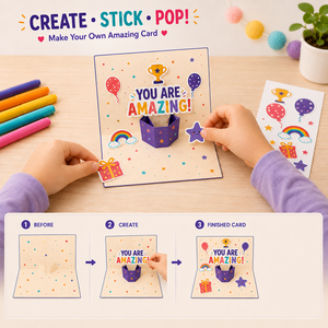 Kit de Cartes Pop-Up 3D DIY « Vous êtes incroyables » pour Enfants – Création Artistique Éducative – Fabricant OEM/ODM Personnalisé - Product Image 5