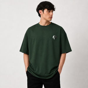 เสื้อยืดโอเวอร์ไซส์ผู้ชาย ผ้าเนื้อนุ่ม แขนสั้น คอกลม สไตล์ลำลอง สตรีทแวร์ ใส่สบายทุกวัน รับผลิตแบบ OEM - Product Image 1