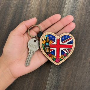 2026 Latest Wholesale Handmade Western Heart Cow <b>Leather</b> <b>Keychain</b> Tooled Genuine <b>Leather</b> Key Holder Perfect Gift for Women - Product Image 4