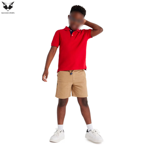 Camisetas Polo Deportivas para Niños, Color Rojo Sólido, Manga Corta, Camisetas Polo Atléticas para Niños, Logotipo Personalizado, Tops de Golf para Niños de Verano - Product Image 5