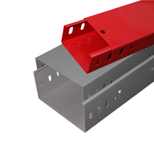 Canaux et plateaux de câblage personnalisés. Canaux et cheminées de câblage gris foncé, thermolaqués et galvanisés, pour la protection incendie. - Product Image 6