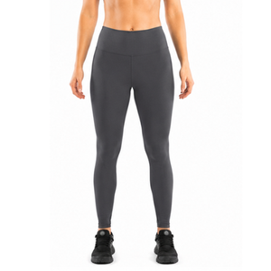 Nylon Spandex Solid Fitness <b>Tights</b> High Rise Full Length Women Sports Leggings Workout Running Athleisure Wear Pants - Product Image 2