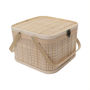 Contenedor Rectangular para Alimentos NHAT MINH MK284 Hecho de Bambú Natural Tejido, Apto como Caja de Regalo para Clientes, Opción de Pedido Personalizado - Product Image 6