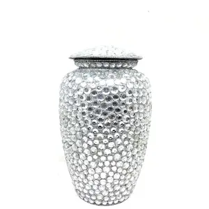 Marvelous Mosaic Glass Cremation Urn for Human Ash - Memorial Urn for Ash - Keepsake - Ash Urn - Funeral