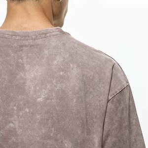 Cotton Men's <b>Drop</b> Shoulder Vintage <b>Acid</b> Wash T Shirts Plus Size T-Shirt Customized Oversized Short Sleeve <b>Acid</b> wash t-shirts - Product Image 5