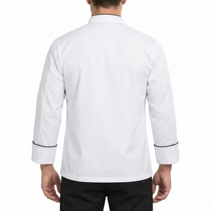 เสื้อเชฟผู้ชาย ชุดยูนิฟอร์มครัวมืออาชีพ ผ้าระบายอากาศ แขนยาว สวมใส่สบาย ทนทาน ชุดทำงาน รับผลิตตามแบบ (OEM) ขายส่ง - Product Image 2