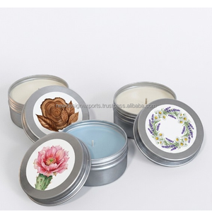 คอลเลกชันเทียนหอมแบรนด์ส่วนตัวสุดหรู – ดีไซน์ลายดอกไม้และลายไม้ที่สวยงาม - Product Image 1