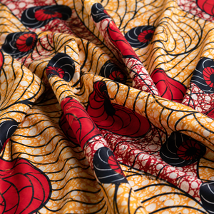 Tissu authentique africain imprimé wax, coton Ankara, textile batik pour robes, vêtements, couture, mode, vente en gros - Product Image 2