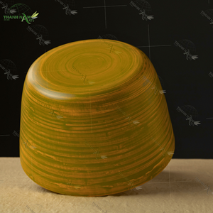 Tazón de Bambú Ecológico Personalizado, Diseño Clásico, Reutilizable para Fiestas, Técnica Desechable, D22xH14cm, 0.01kg - Product Image 3