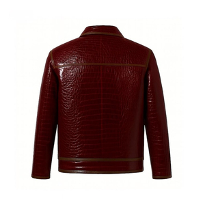 Solid Trader Luxury Vintage Style Breathable Outerwear Heavy Duty Metal Zipper Perfect Stitching Daily Wear Adult Leather <b>Jacket</b> - Product Image 3
