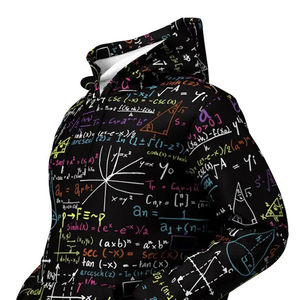 Custom <b>Men</b> Mathematics Printed <b>Hoodie</b> <b>Black</b> Graphic Streetwear Pullover Sweatshirt Manufacturer <b>Men</b> <b>Black</b> Fashion Streetwear - Product Image 4