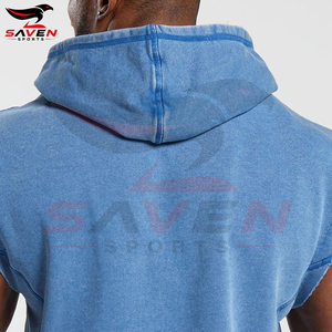 Latest Style With Own Logo Best Supplier Wholesale Rate Good Quality New Arrival Trendy Product <b>Men</b> Wear <b>Sleeveless</b> <b>Hoodies</b> - Product Image 5