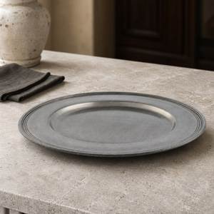 Antique Finish Metal Charger Plate Crafted for Luxury <b>Table</b> Decoration Restaurant Catering and Special Occasion Use - Product Image 1