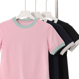 OEM Custom 220 GSM Cotton Womens Baby Tee | Raglan Sleeve Fitted <b>Crop</b> <b>Top</b> | Premium Quality Streetwear T-Shirt Manufacturer - Product Image 6